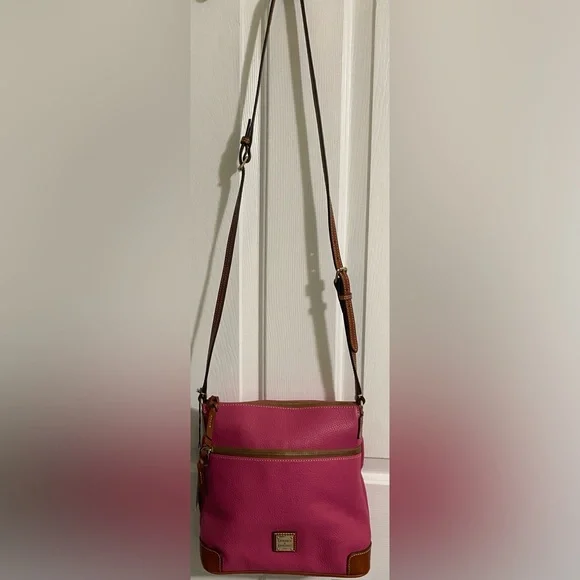 DOONEY AND BURKE …Hot Pink Leather Crossbody Bag - Picture 2 of 15